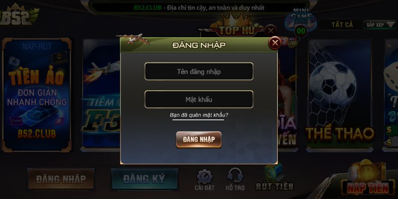 Hướng dẫn đăng nhập B52 - Nhận quà tặng hấp dẫn mỗi ngày