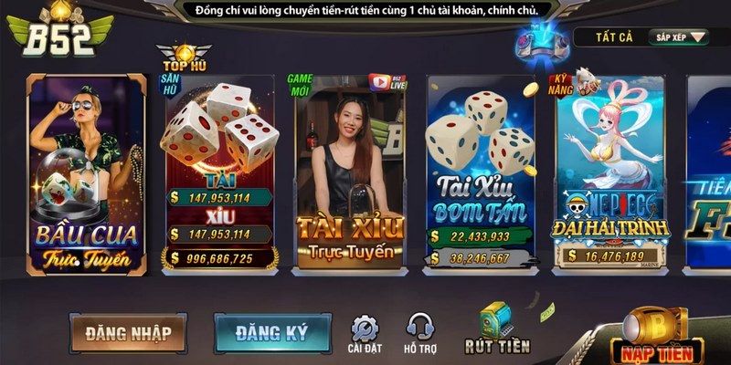 Game cá cược phải thử khi đăng nhập B52 thành công
